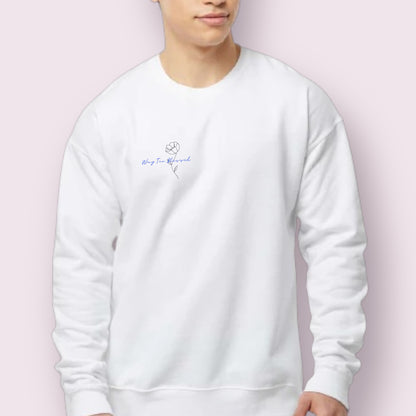 White "Love One Another" Crewneck Unisex