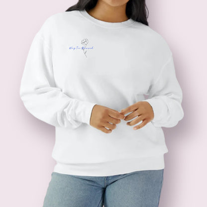 White "Love One Another" Crewneck Unisex